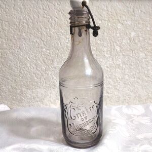 Vintage Bottle with Porcelain Stopper